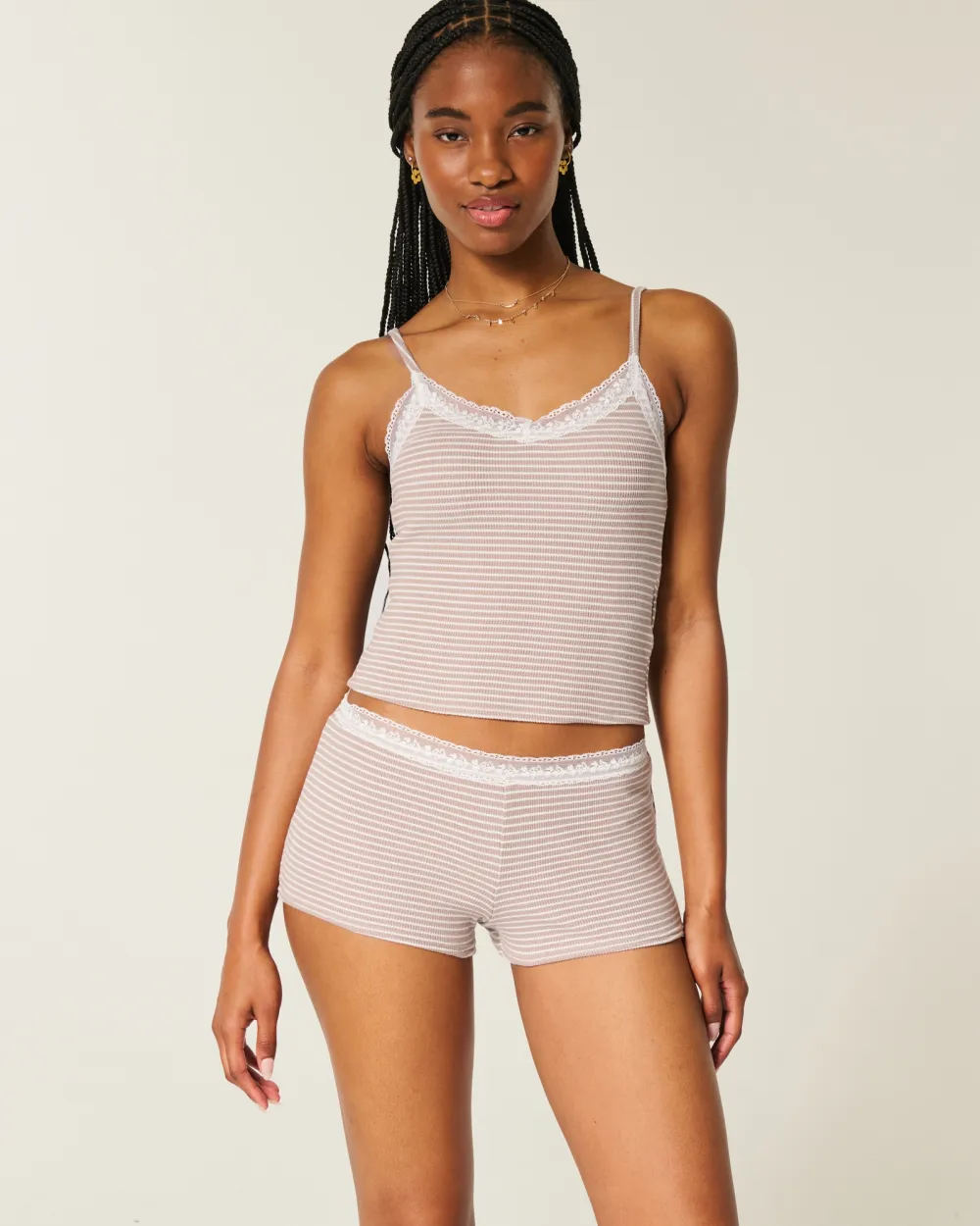 Gilly Hicks Waffle Lace Shortie Shorts