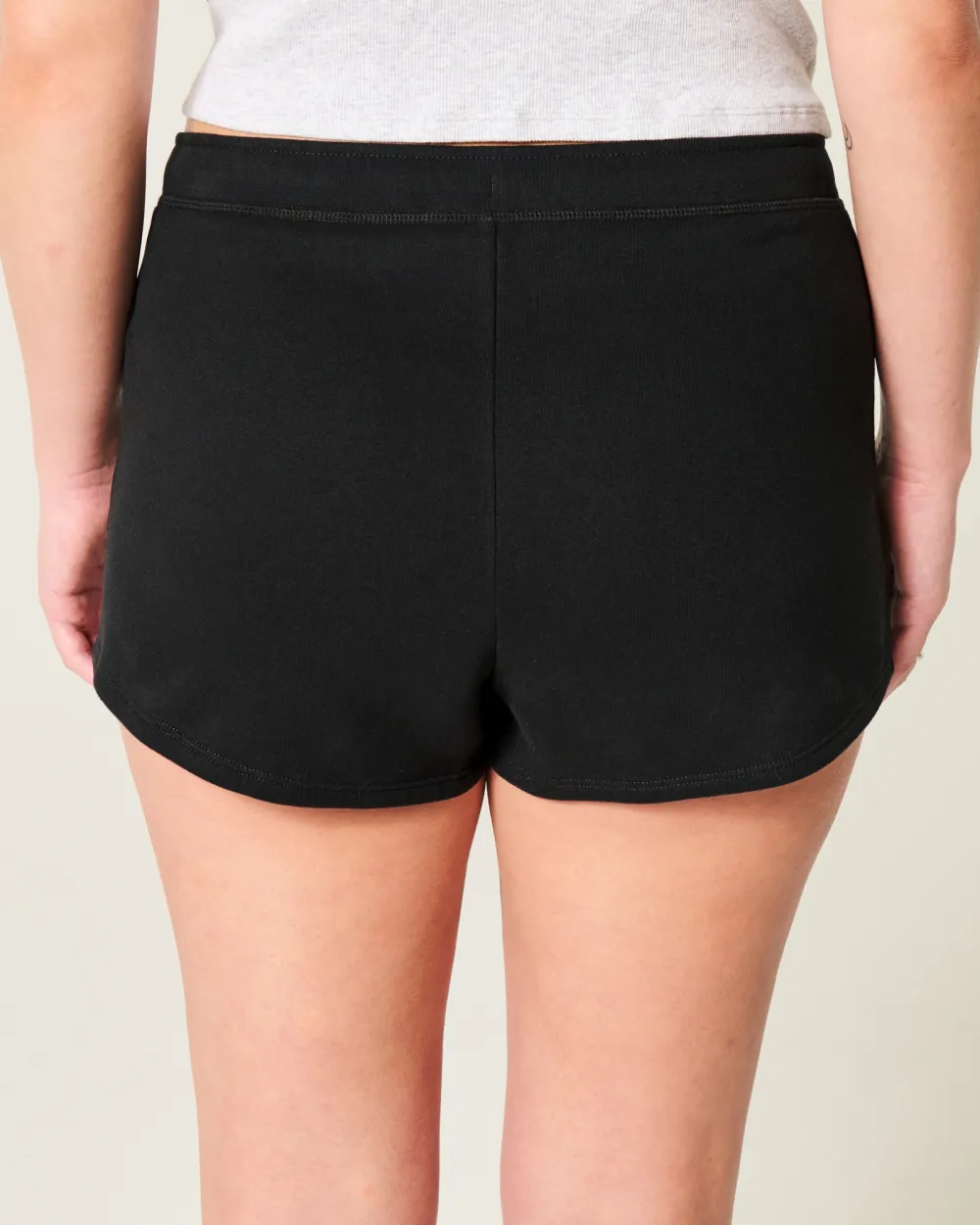 Side Stripe Fleece Mini Shorts