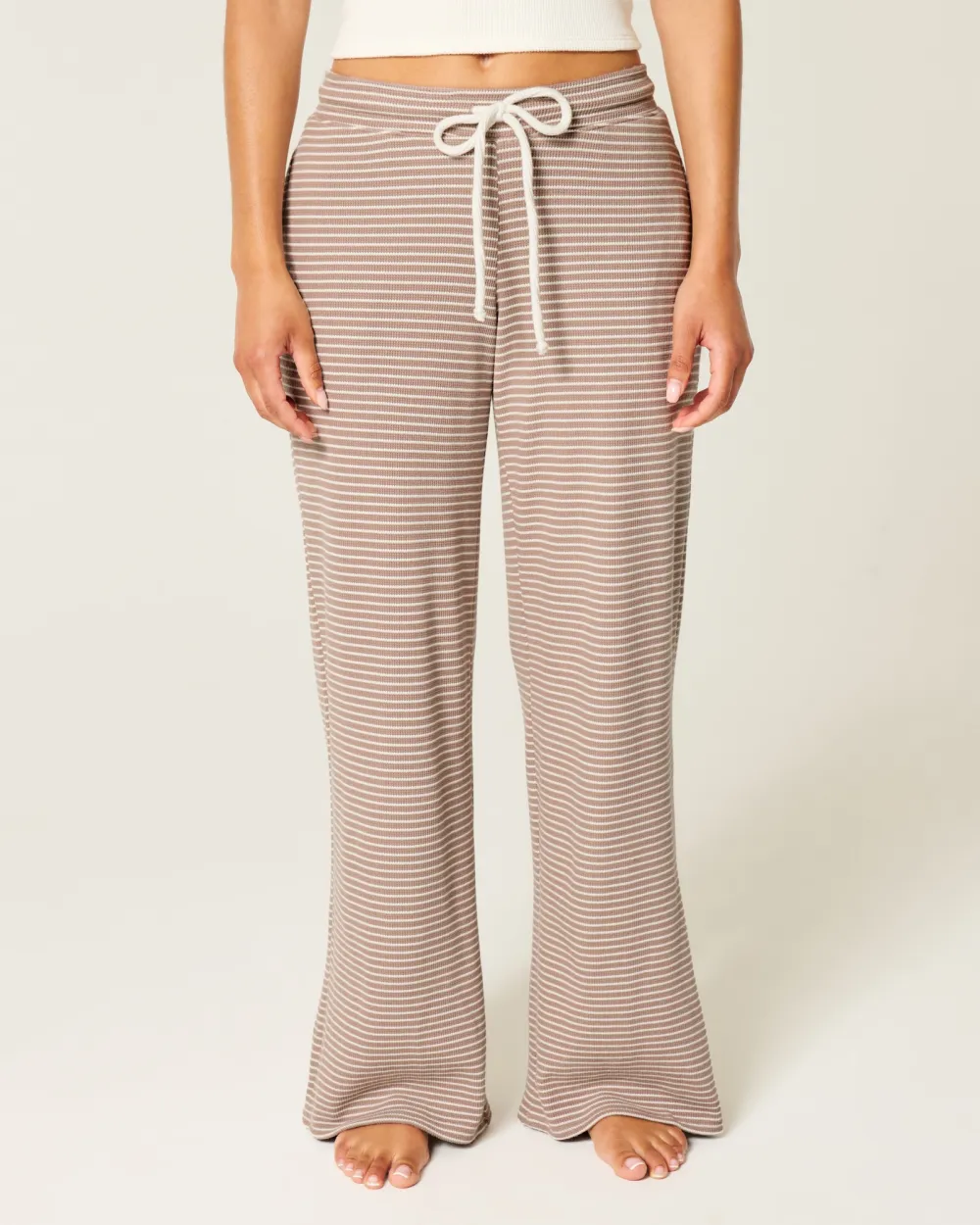 Gilly Hicks Waffle Lace Straight Pants