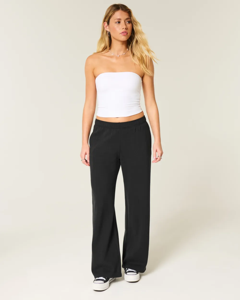 Wide-Leg Sweatpants