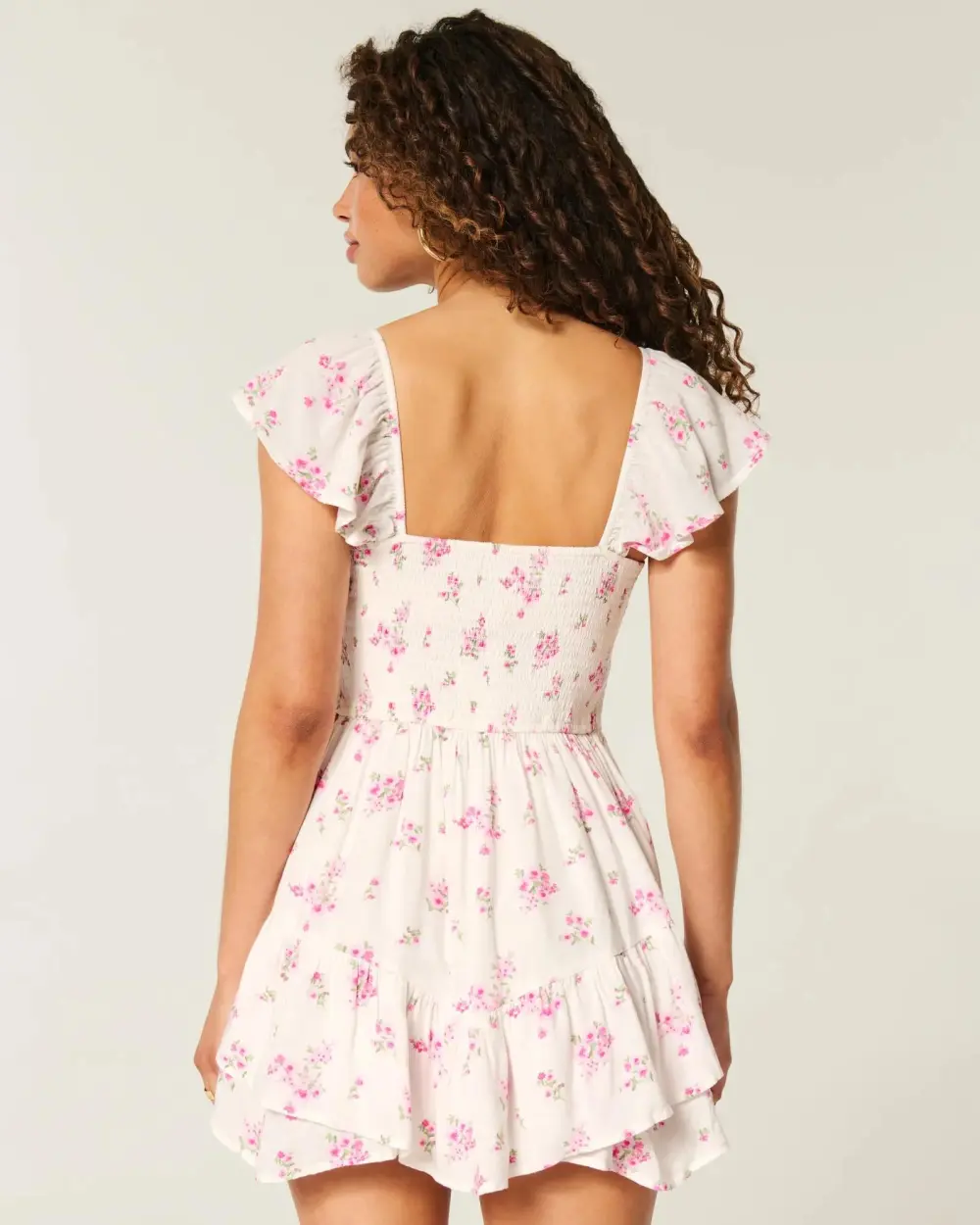 Cinch-Bust Mini Skort Dress