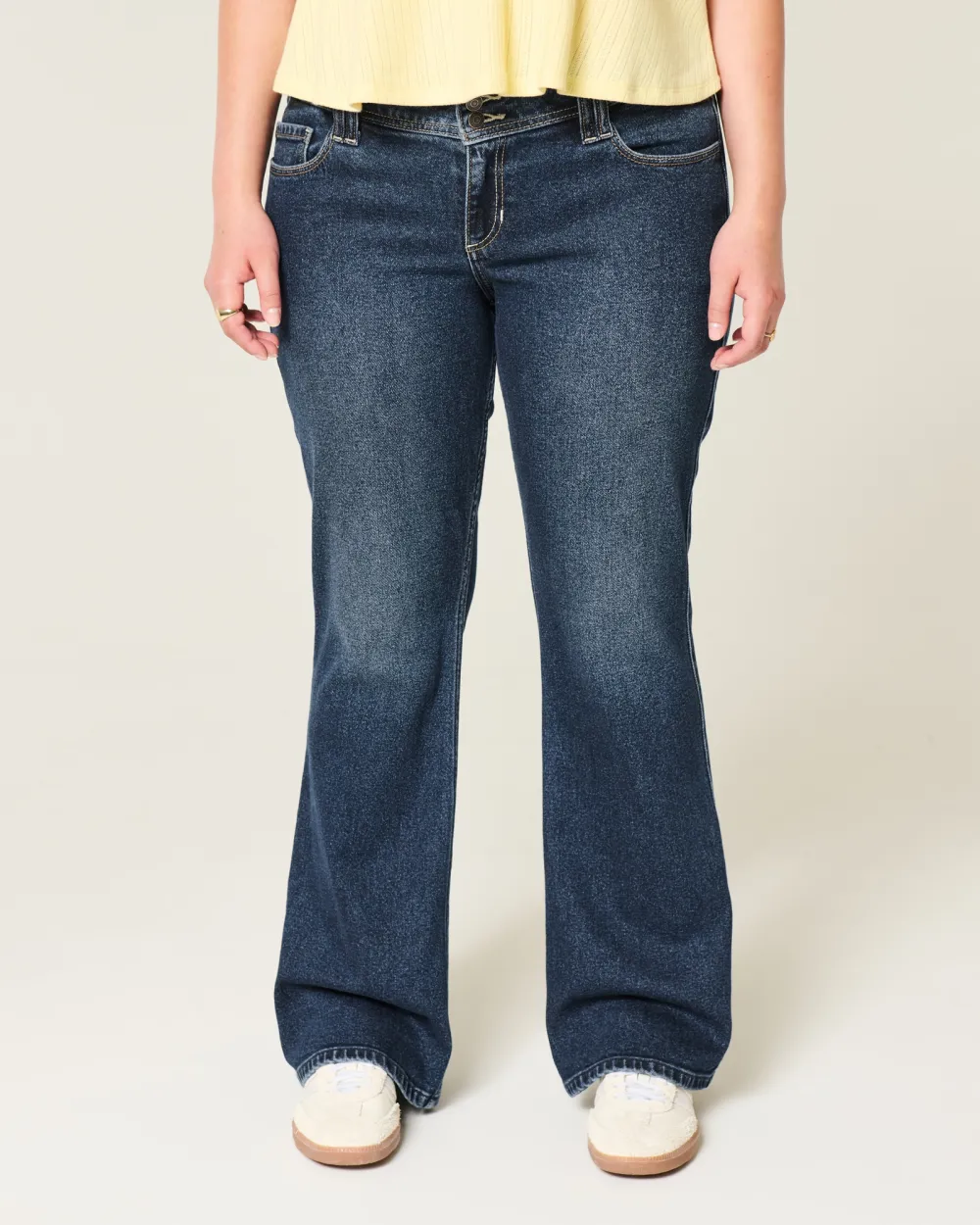 Low-Rise Light Wash Boot Jeans