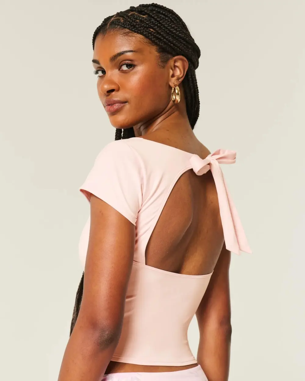 Gilly Hicks Active Tie-Back Ballet Top