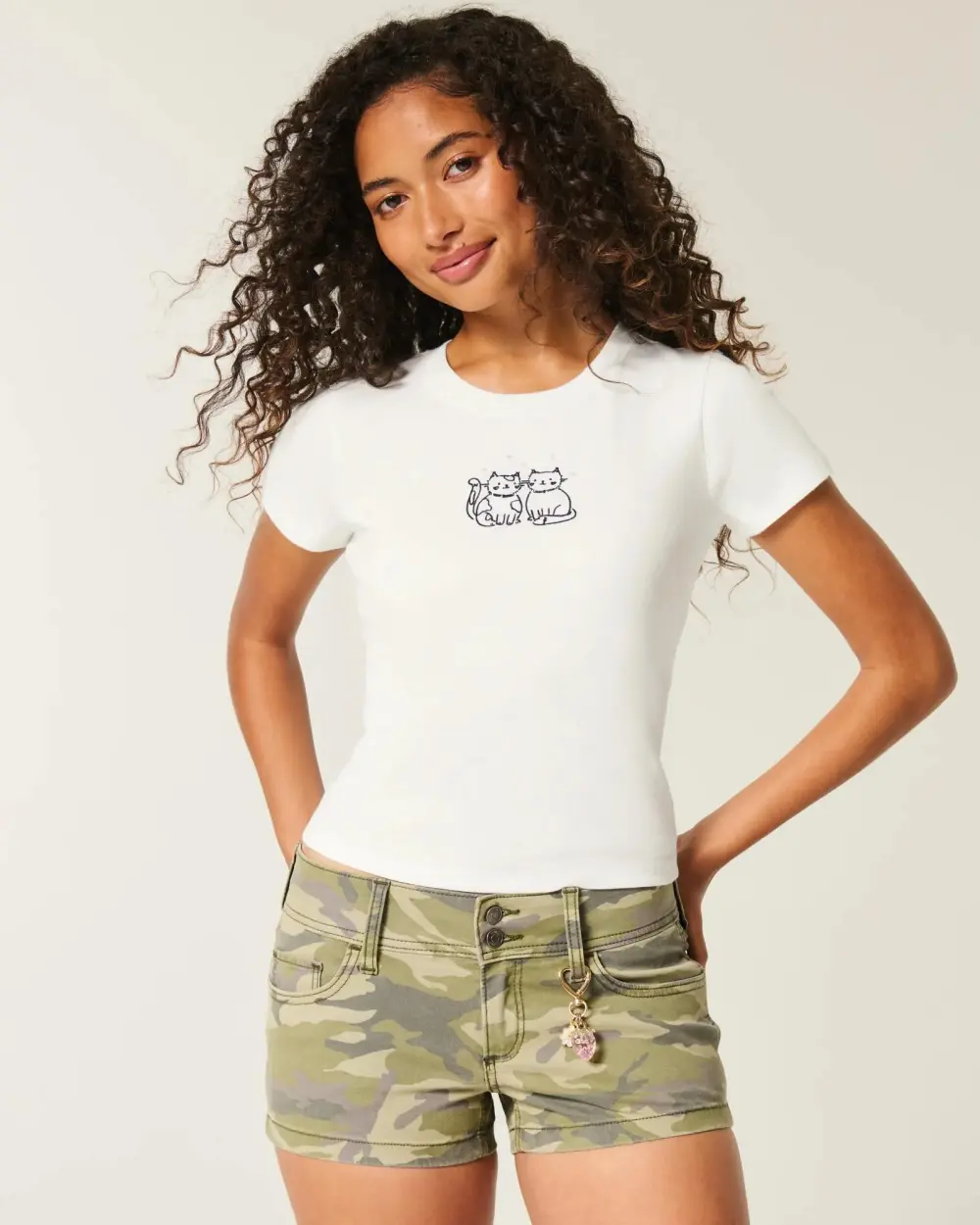 Cat Graphic Baby Tee