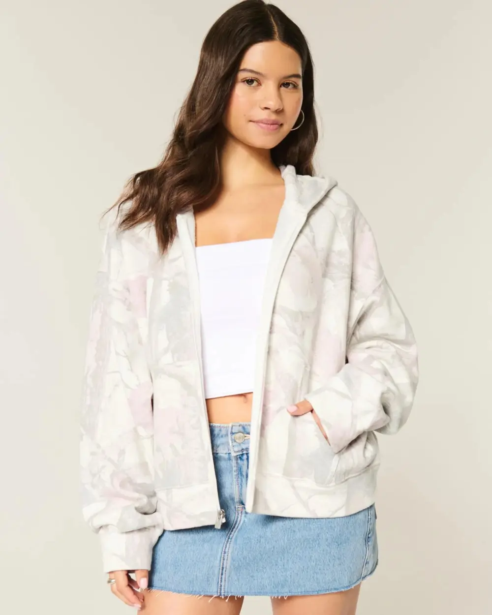 Oversized Zip-Up Hoodie