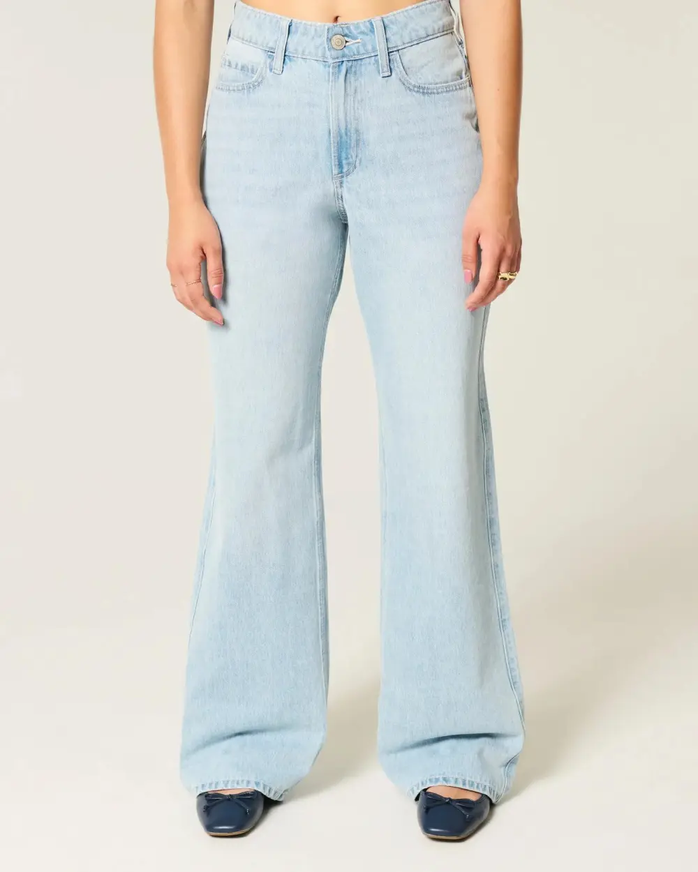 Curvy High-Rise Medium Wash Baggy Jeans
