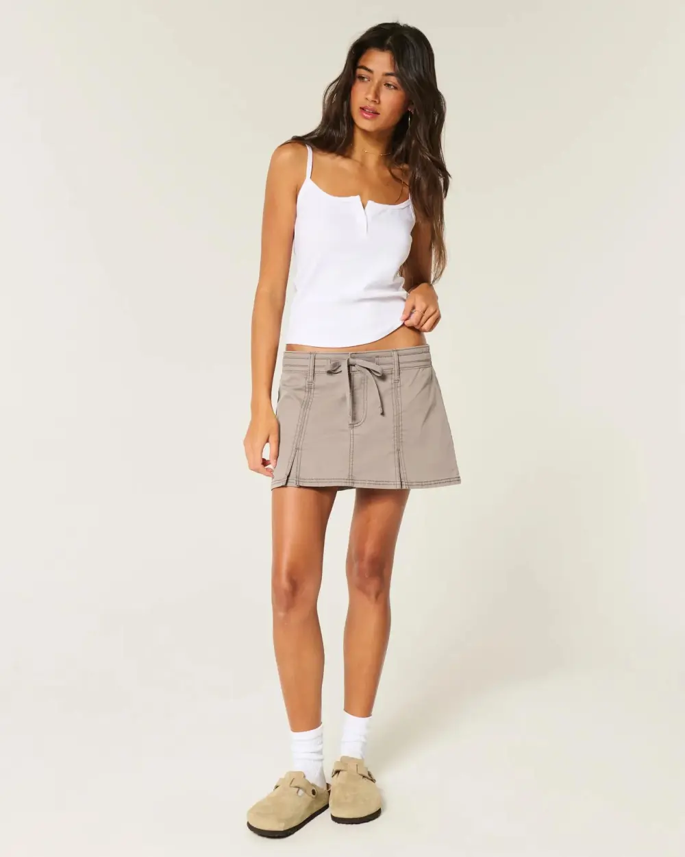 Pleated Mini Skirt