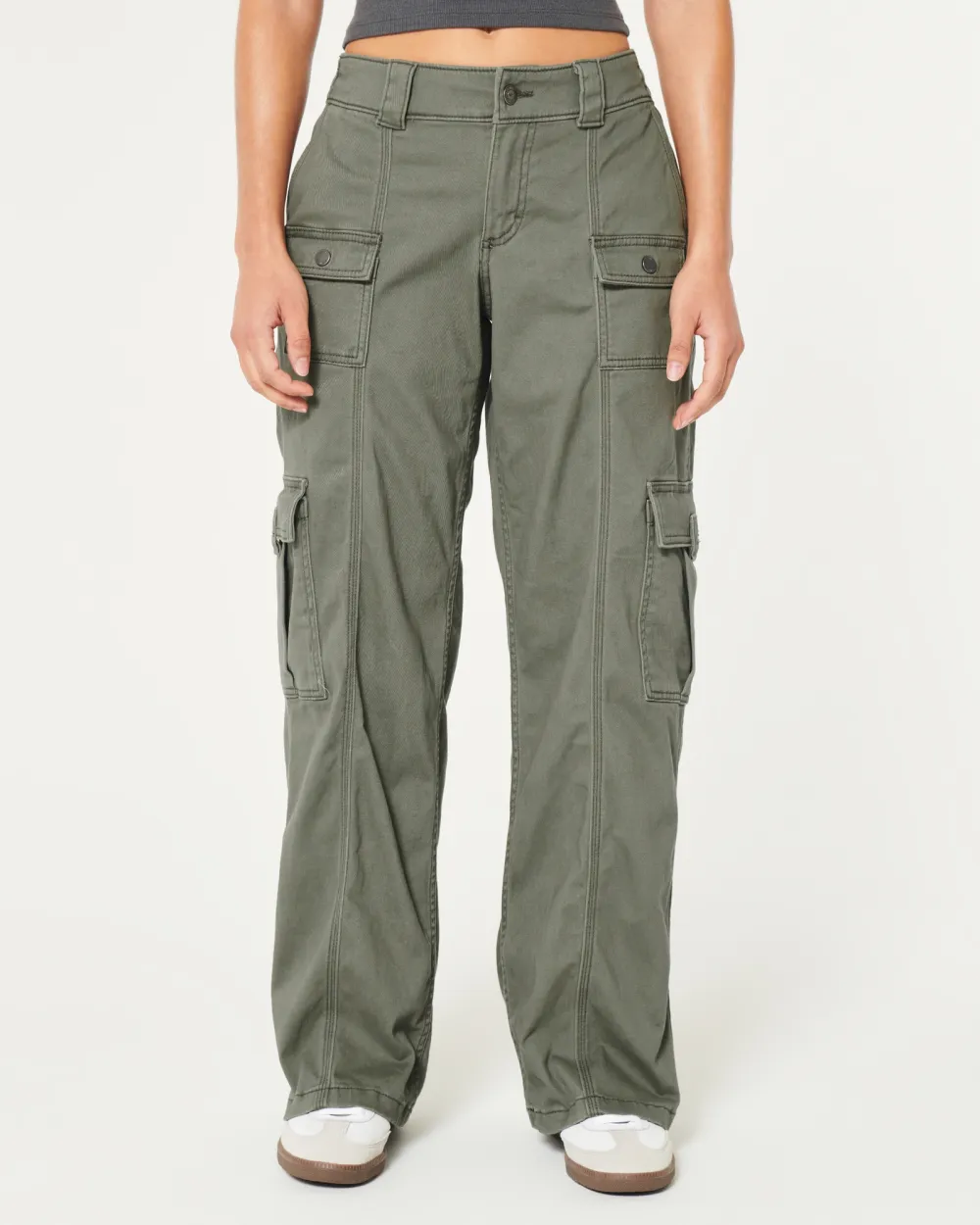 Low-Rise Baggy 4-Pocket Cargo Pants