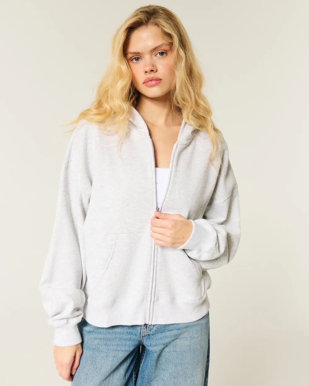 Oversized Zip-Up Hoodie
