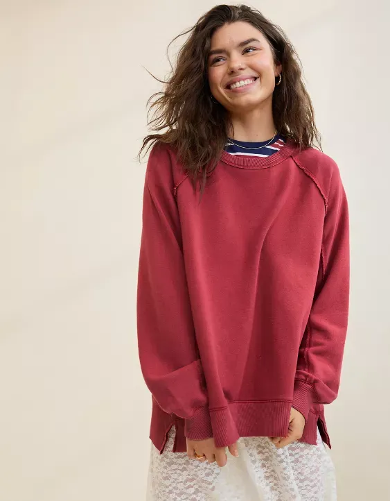 Aerie East West Crew Sweatshirt