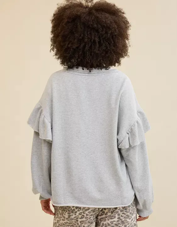 Aerie Ruffle Sleeve Sweatshirt