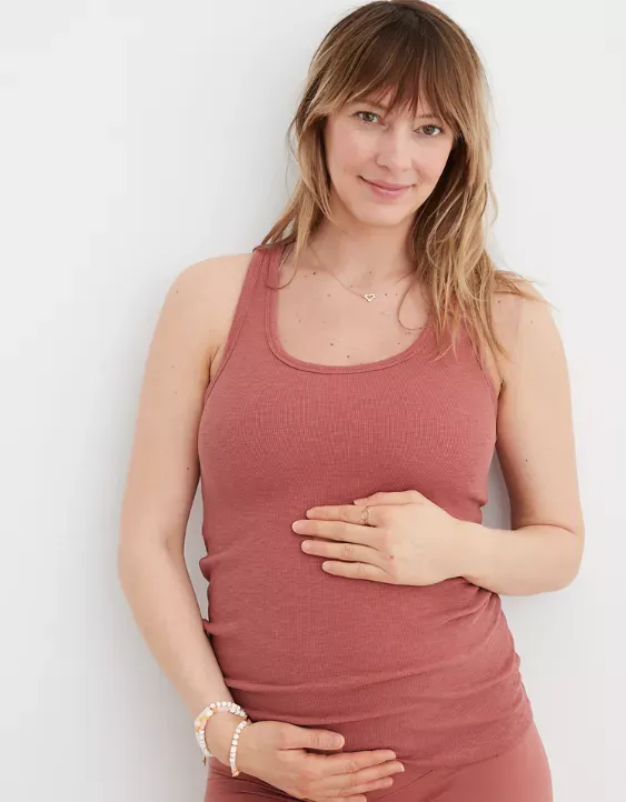 Mama By AerieTM Ribbed Basic Tank Top