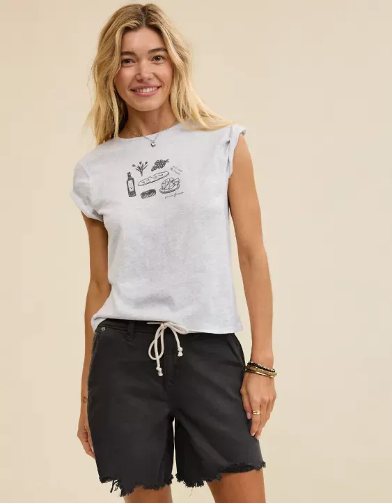 Aerie Daydream Denim Jort