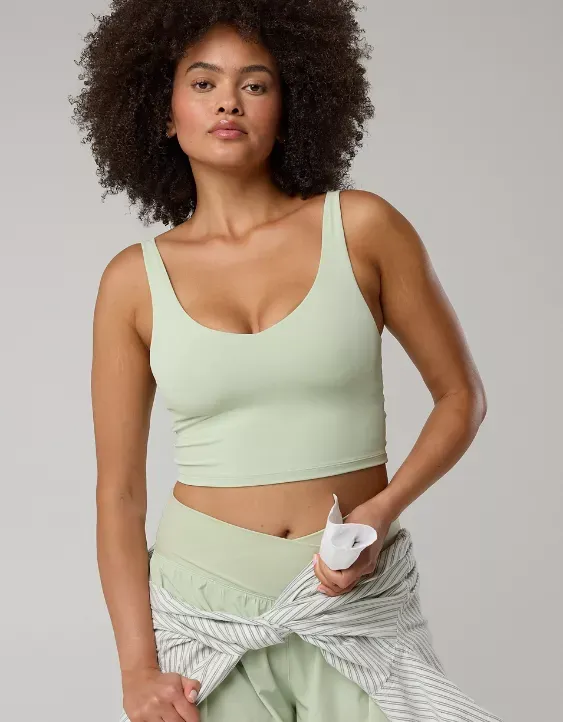 OFFLINE By Aerie Real Me Low Key Longline Sports Bra