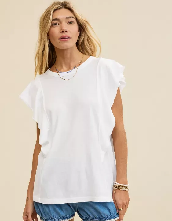 Aerie Flutter Sleeve T-Shirt