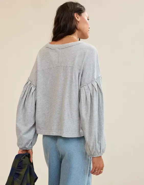 Aerie Slouchy Balloon Sleeve T-Shirt