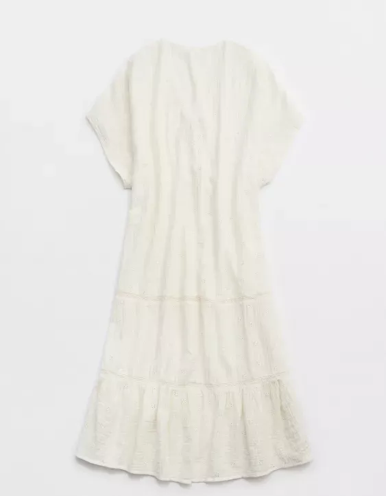 Aerie Tiered Ruffle Maxi Cape