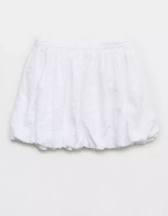 Aerie Seersucker Bubble Mini Skirt