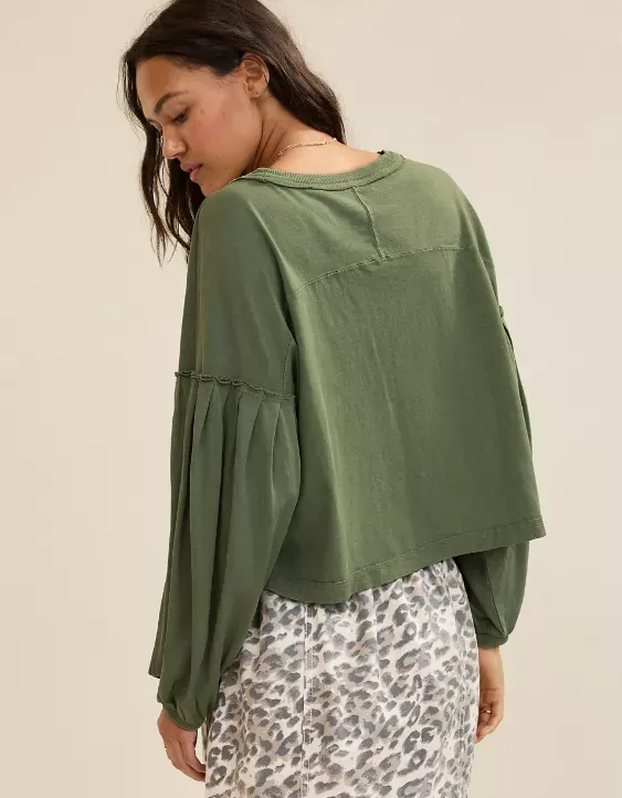 Aerie Slouchy Balloon Sleeve T-Shirt