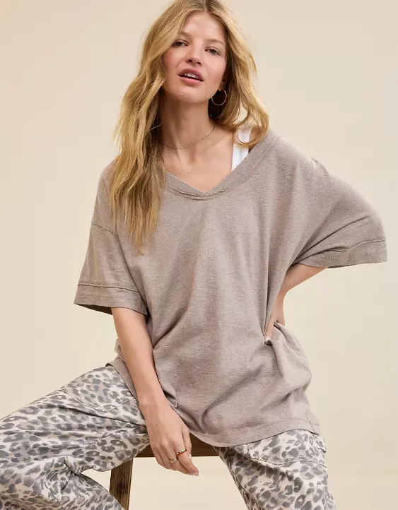 Aerie Voop Oversized Boyfriend T-Shirt