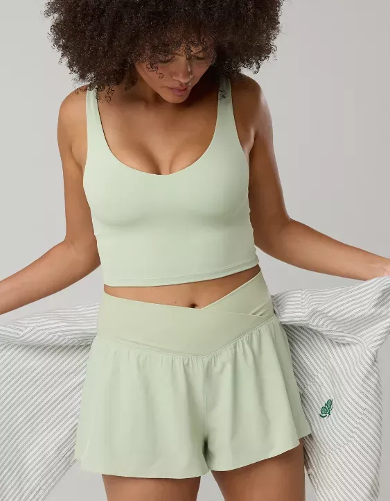 OFFLINE By Aerie Real Me Low Key Longline Sports Bra