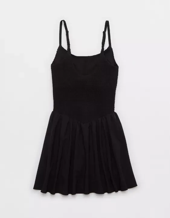 OFFLINE By Aerie Real Me Smocked Flowy Dress