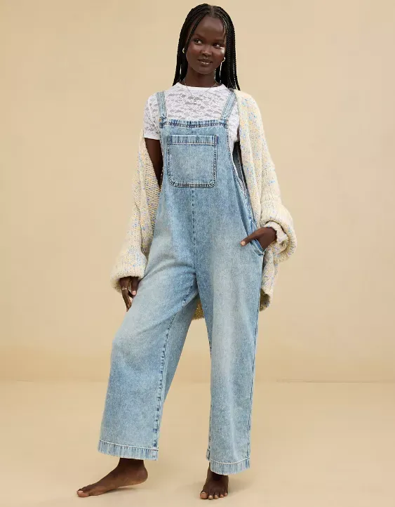 Aerie Denim Overall