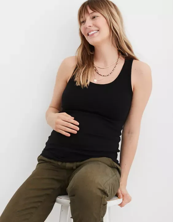 Mama By AerieTM Ribbed Basic Tank Top