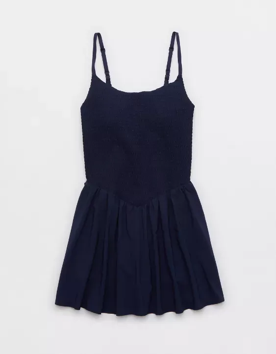 OFFLINE By Aerie Real Me Smocked Flowy Dress