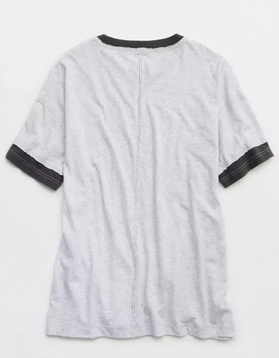 Aerie Mickey Mouse Crew Oversized Boyfriend T-Shirt