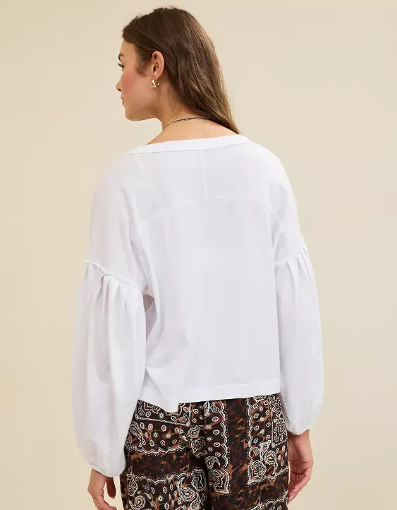 Aerie Slouchy Balloon Sleeve T-Shirt