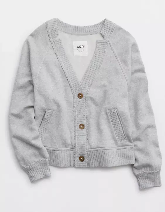 Aerie Fleece Cardigan