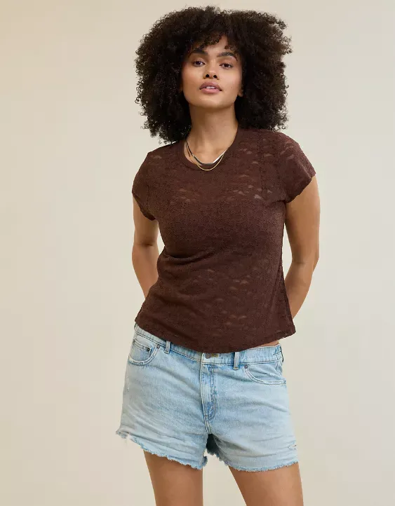 Aerie Lace Vintage T-Shirt