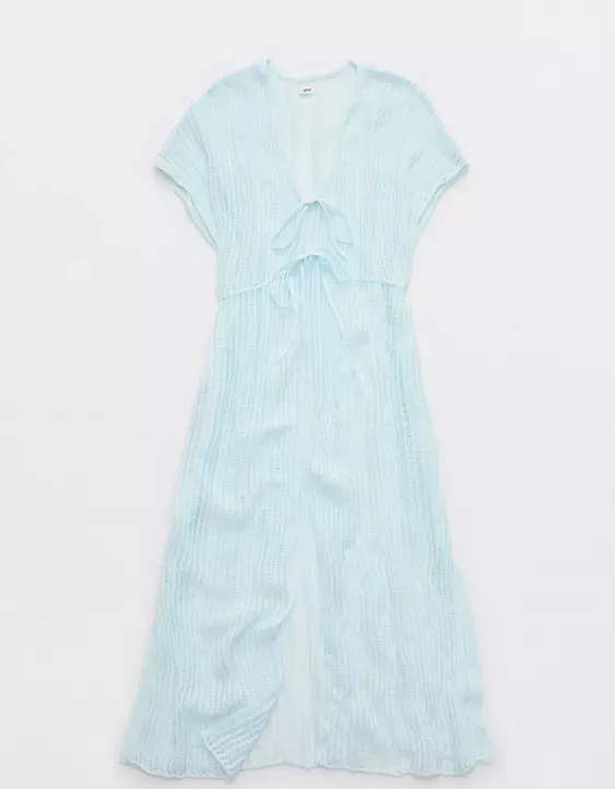 Aerie Crochet Maxi Cape