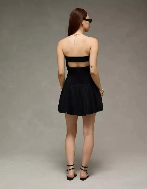 AE Strapless Drop Waist Bubble Dress