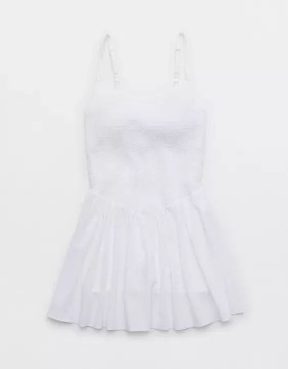 OFFLINE By Aerie Real Me Smocked Flowy Dress