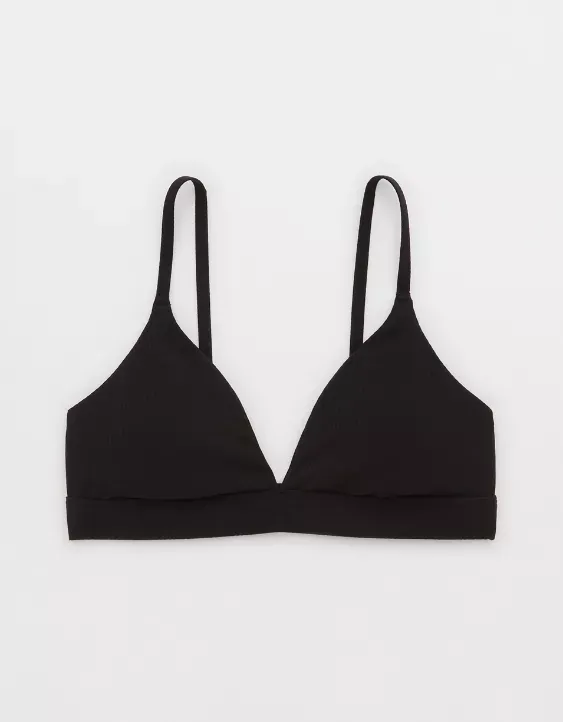 OFFLINE By Aerie Real Me XTRA Rib Triangle Sports Bra