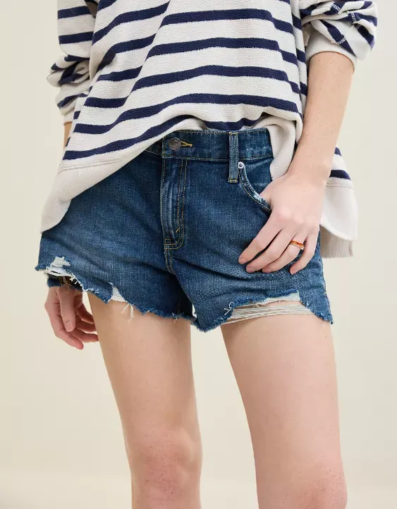 Aerie Daydream Distressed Denim Short
