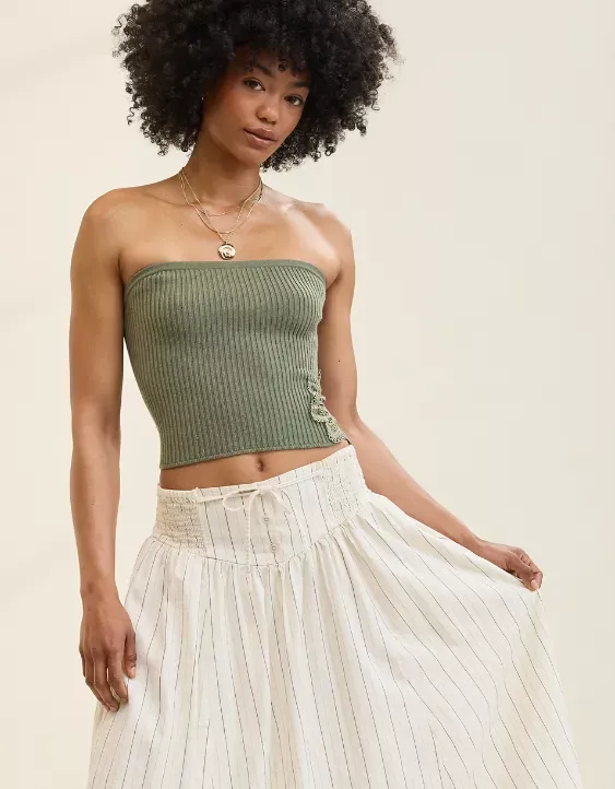 Aerie Ribbed Sweater Tube Top