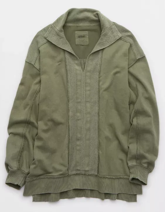 Aerie Starry Skies Open Neck Sweatshirt