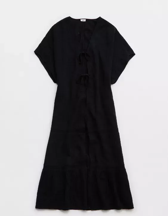 Aerie Tiered Ruffle Maxi Cape