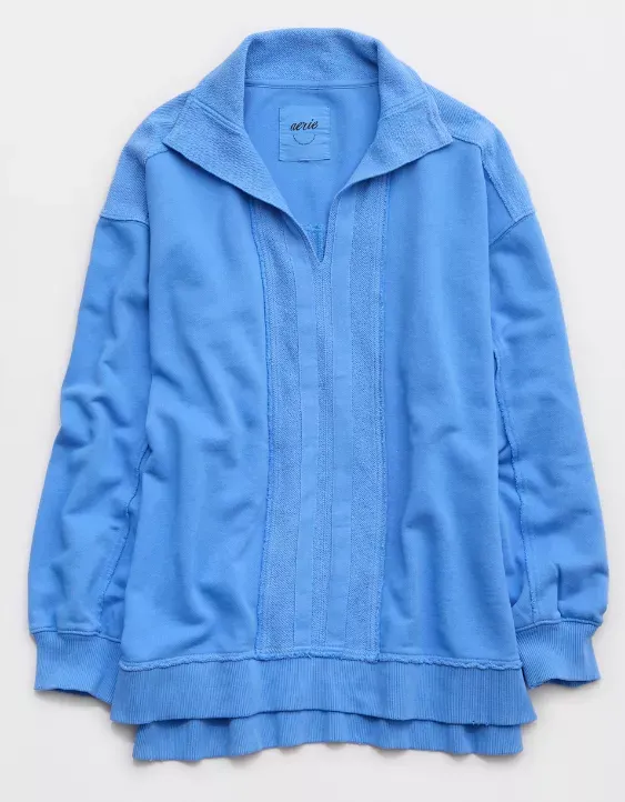 Aerie Starry Skies Open Neck Sweatshirt