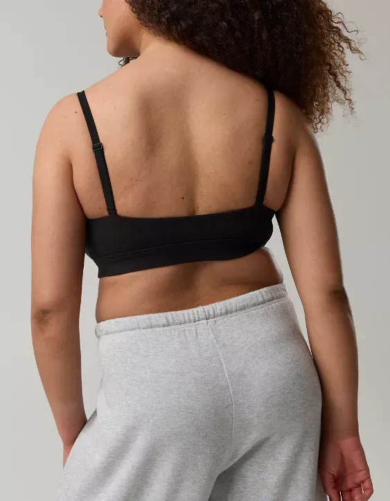 OFFLINE By Aerie Real Me XTRA Rib Triangle Sports Bra