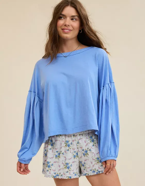 Aerie Slouchy Balloon Sleeve T-Shirt