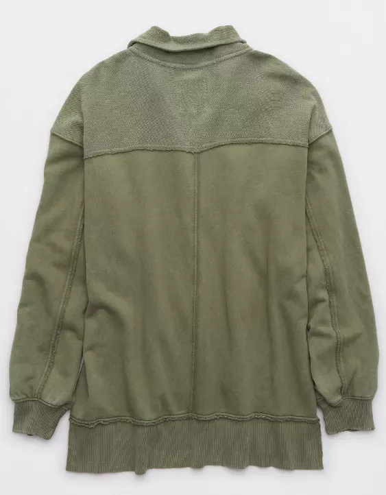 Aerie Starry Skies Open Neck Sweatshirt