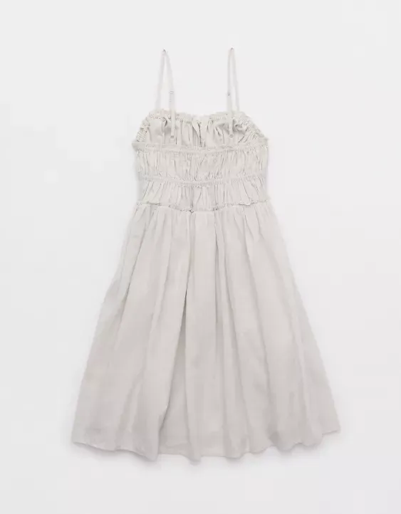 Aerie Tie Front Mini Dress