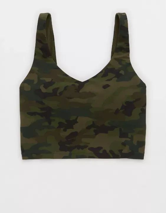 OFFLINE By Aerie Real Me Low Key Longline Sports Bra