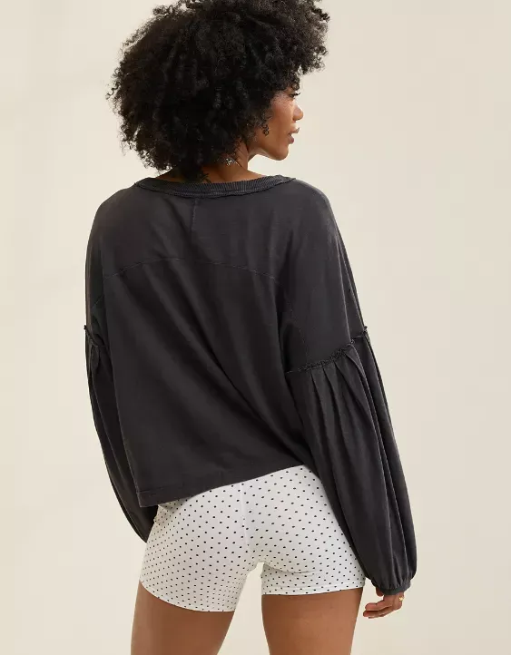 Aerie Slouchy Balloon Sleeve T-Shirt