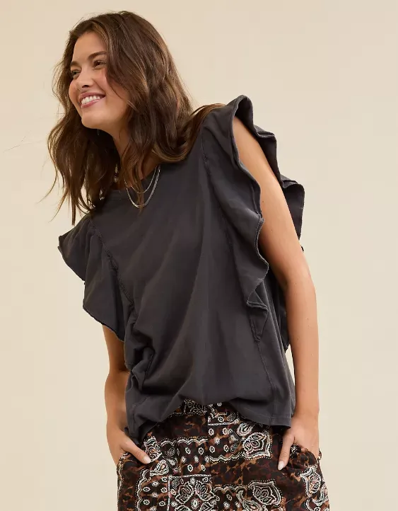Aerie Flutter Sleeve T-Shirt
