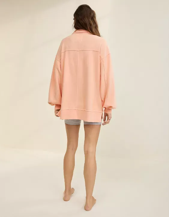 Aerie Starry Skies Open Neck Sweatshirt